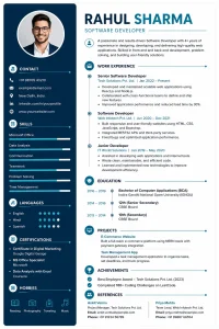 Simple Resume Format for Freshers