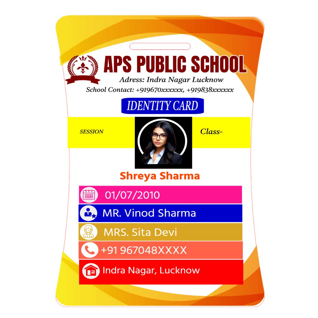 Acrylic Id Card Design