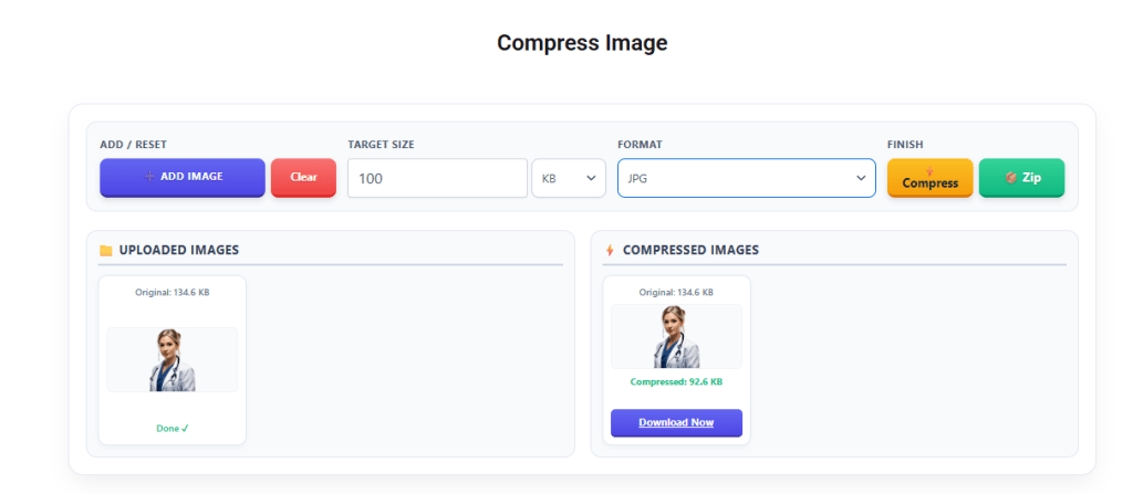 Compress image to 20KB online